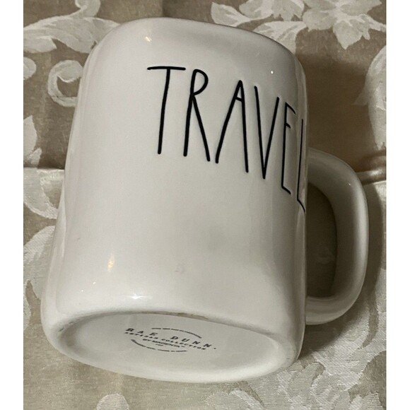 Rae Dunn Large Coffee Mug TRAVEL vacation style Relax with coffee - Picture 10 of 11